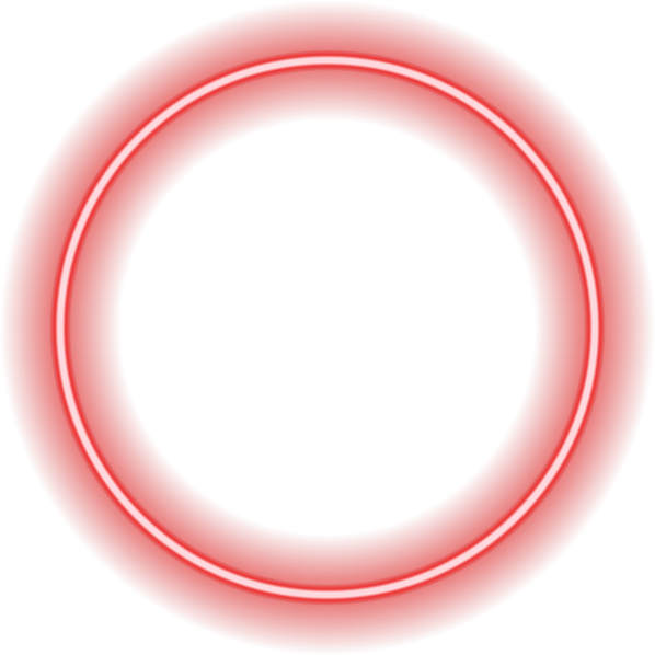Neon Red Circle Frame